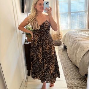 Petal & Pup Midi Cheetah Dress